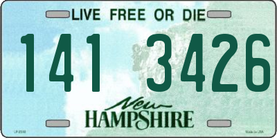 NH license plate 1413426