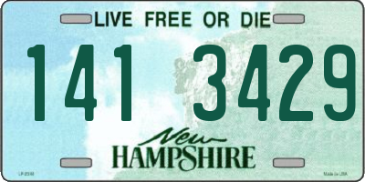 NH license plate 1413429