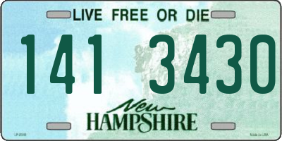 NH license plate 1413430