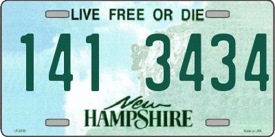 NH license plate 1413434