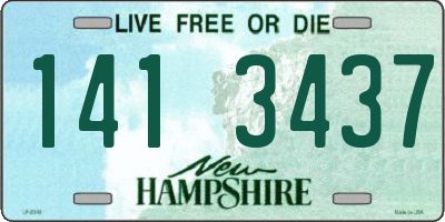 NH license plate 1413437