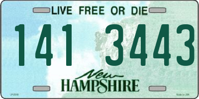 NH license plate 1413443