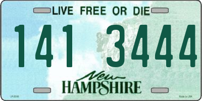 NH license plate 1413444