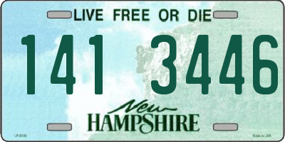 NH license plate 1413446