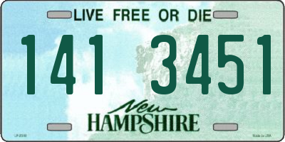 NH license plate 1413451