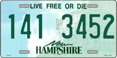 NH license plate 1413452