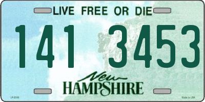 NH license plate 1413453