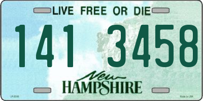 NH license plate 1413458