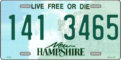 NH license plate 1413465