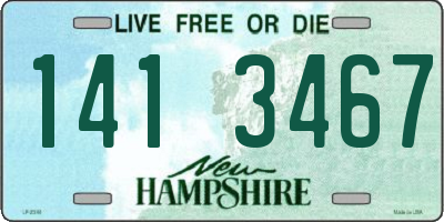 NH license plate 1413467