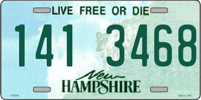 NH license plate 1413468