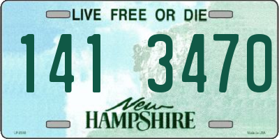 NH license plate 1413470