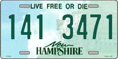 NH license plate 1413471