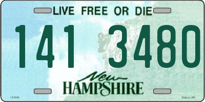 NH license plate 1413480