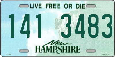 NH license plate 1413483