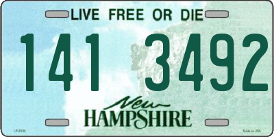 NH license plate 1413492