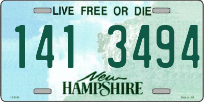 NH license plate 1413494