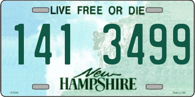 NH license plate 1413499