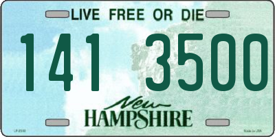 NH license plate 1413500