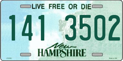 NH license plate 1413502