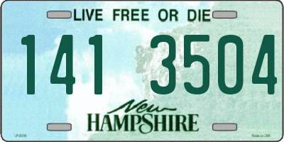 NH license plate 1413504