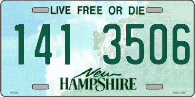 NH license plate 1413506