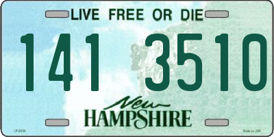 NH license plate 1413510