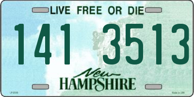 NH license plate 1413513