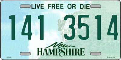 NH license plate 1413514