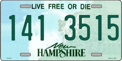 NH license plate 1413515