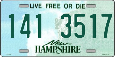 NH license plate 1413517