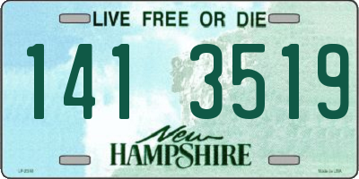 NH license plate 1413519