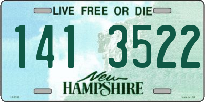 NH license plate 1413522