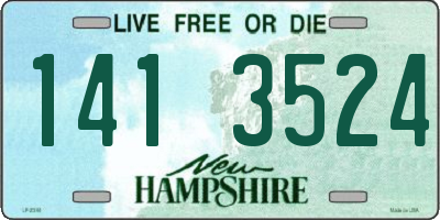 NH license plate 1413524