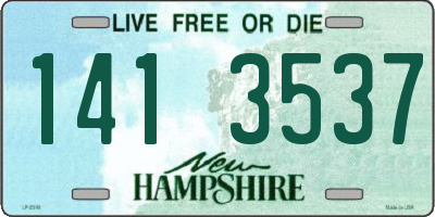 NH license plate 1413537