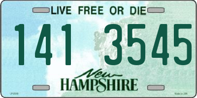 NH license plate 1413545