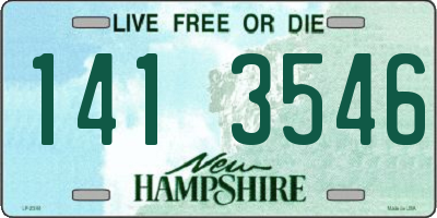 NH license plate 1413546