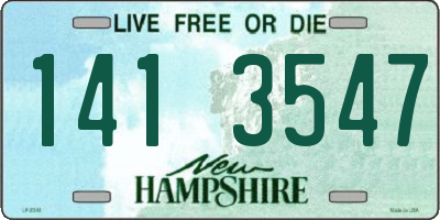NH license plate 1413547