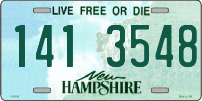 NH license plate 1413548