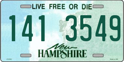 NH license plate 1413549