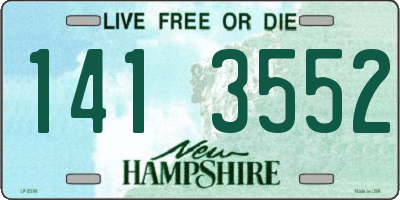 NH license plate 1413552
