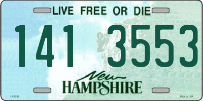 NH license plate 1413553