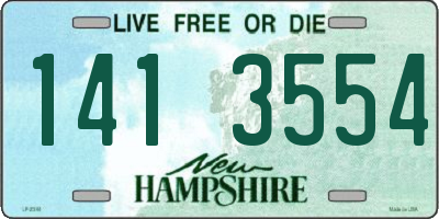 NH license plate 1413554