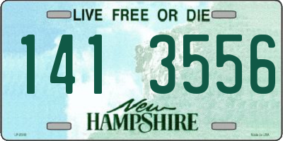 NH license plate 1413556