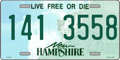 NH license plate 1413558