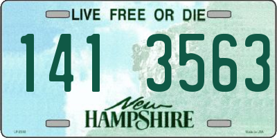 NH license plate 1413563
