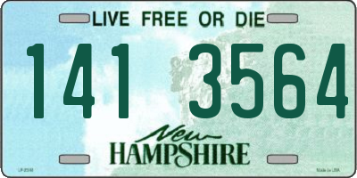 NH license plate 1413564