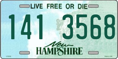NH license plate 1413568