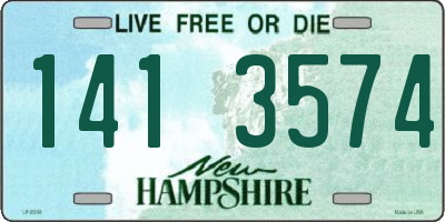 NH license plate 1413574