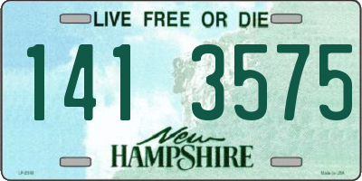NH license plate 1413575